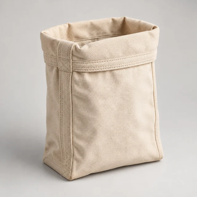 Una bolsa de lona para triturar hielo.