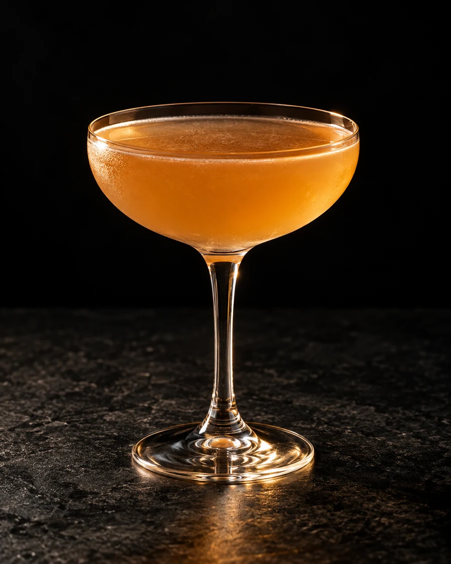 Havana 3 A.M.: Golden shaken drink in coupe, no garnish and no ice.