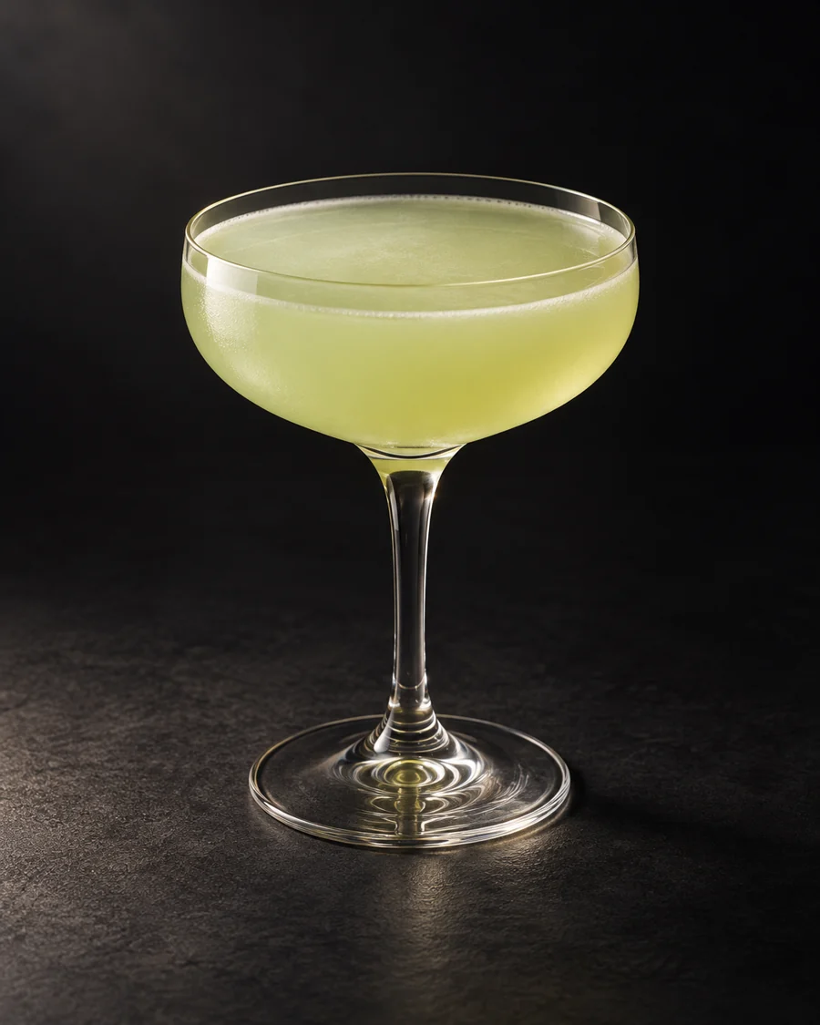 Last Word served in a coupe glass against a black background.