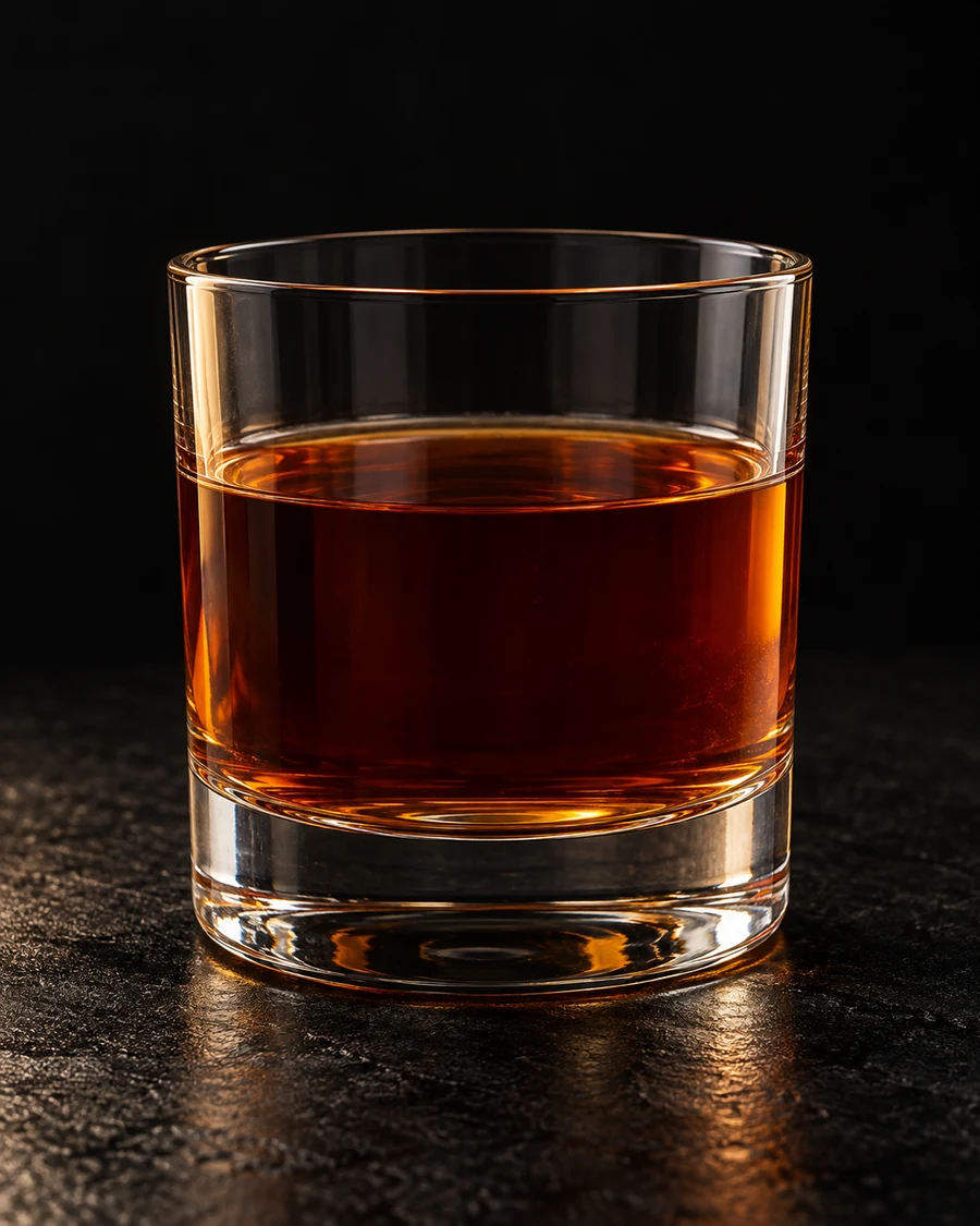 Save The Robots in a rocks glass, served without ice, with no garnish, against a black background.